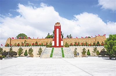 <p>　　　　將臺堡紅軍長征會師紀(jì)念園廣場</p>