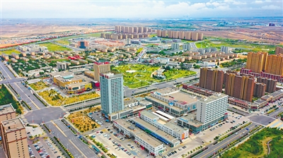 <p>　　空中看寧東。</p>